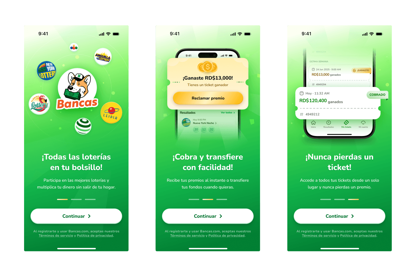 Bancas app screenshot 1