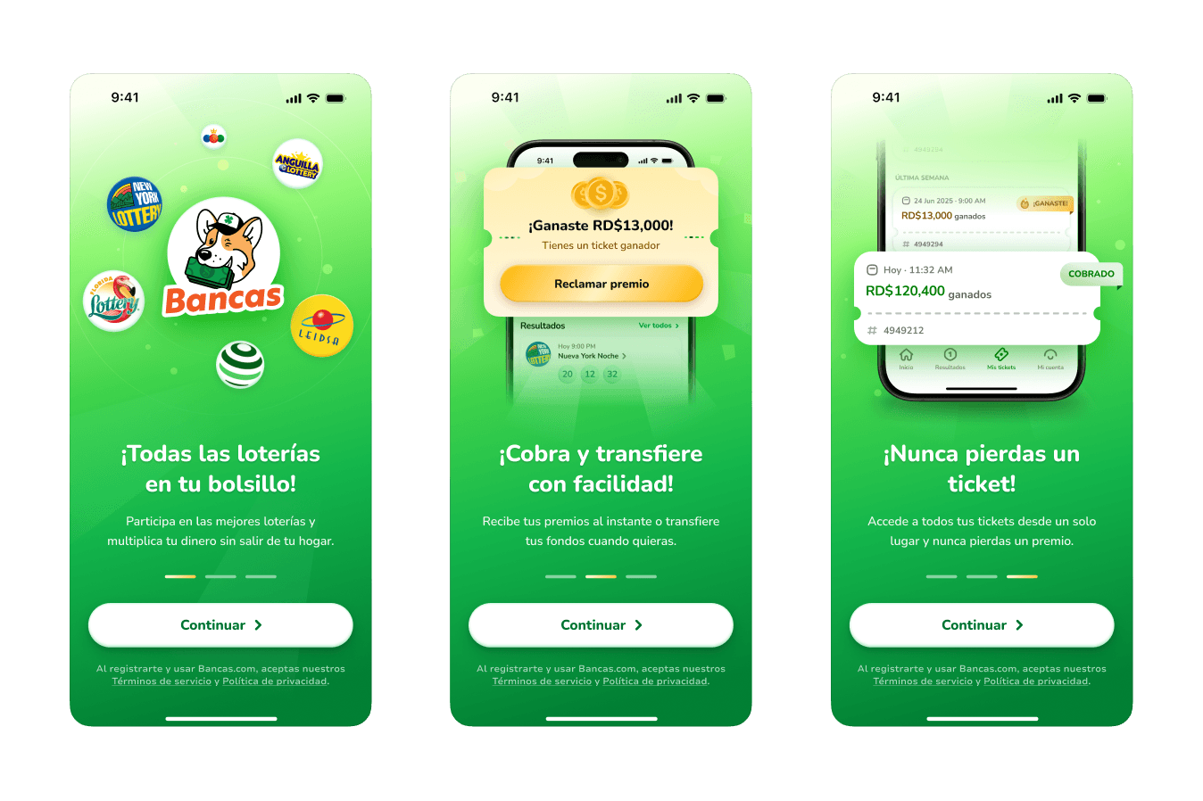 Bancas app screenshot 1